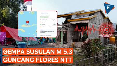 Gempa Susulan M 5,3 Kembali Guncang Flores NTT