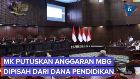 MK Putuskan Anggaran MBG Dipisah Dari Dana Pendidikan Di APBN