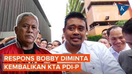 Respons Bobby soal Diminta Kembalikan KTA PDI-P Usai Dukung Prabowo-Gibran