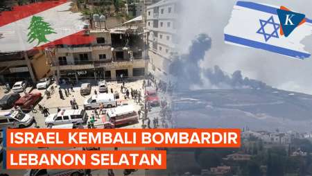 Serangan Udara Besar-besaran Israel Gempur Lebanon
