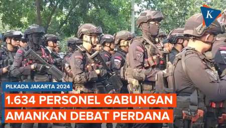 Tanpa Senjata Api, 1.634 Personel Amankan Debat Perdana Pilkada Jakarta Malam Ini