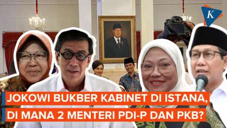 2 Menteri dari PDI-P dan PKB Tak Tampak dalam Buka…