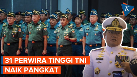 31 Perwira Tinggi TNI Naik Pangkat