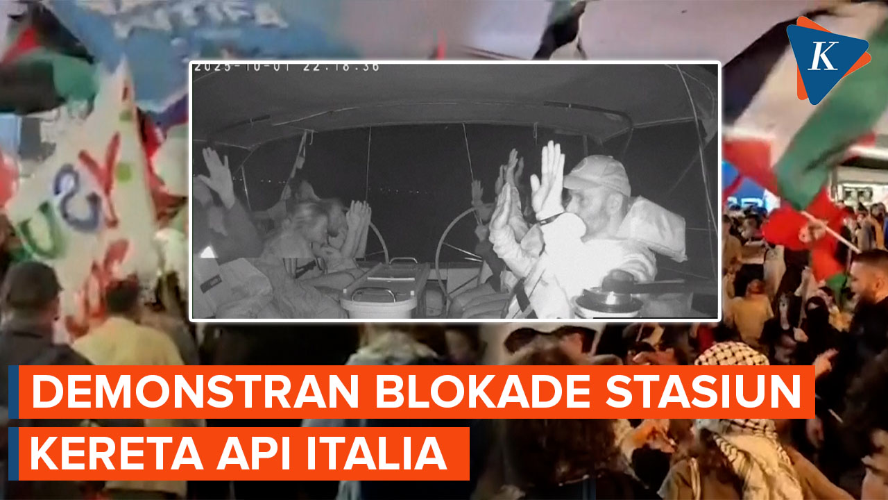 Video: Italia &amp;quot;Mengamuk&amp;quot; Blokade Stasiun Kereta saat Armada Sumud ...
