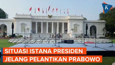 Situasi Istana Kepresidenan Jelang Pelantikan Prabowo-Gibran