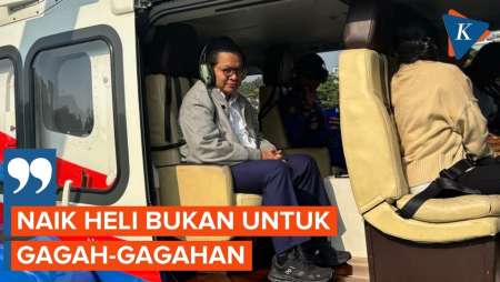 Pramono Jawab Kritik soal Tinjau Banjir Naik Helikopter 