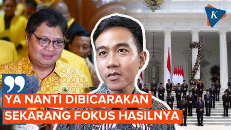 Gibran Sebut Jatah Menteri Golkar Ada di Prabowo, Ajak Fokus ke Hasil Pemilu Dulu
