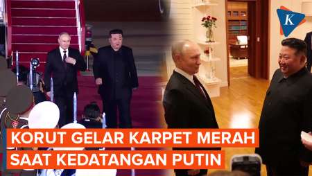 Turun dari Pesawat, Putin Langsung Disambut Kim Jong Un