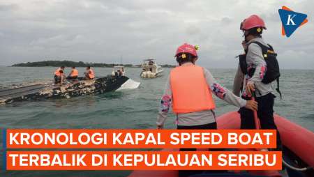 Speedboat Berpenumpang 32 Orang Terbalik di Perairan Kepulauan Seribu
