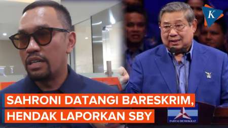 Ahmad Sahroni Datangi Bareskrim, Hendak Laporkan SBY atas Dugaan Hoaks