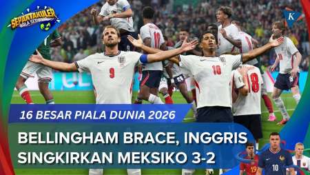 Hasil Meksiko Vs Inggris 2-3, Duet Maut Bellingham-Kane Singkirkan Tuan Rumah