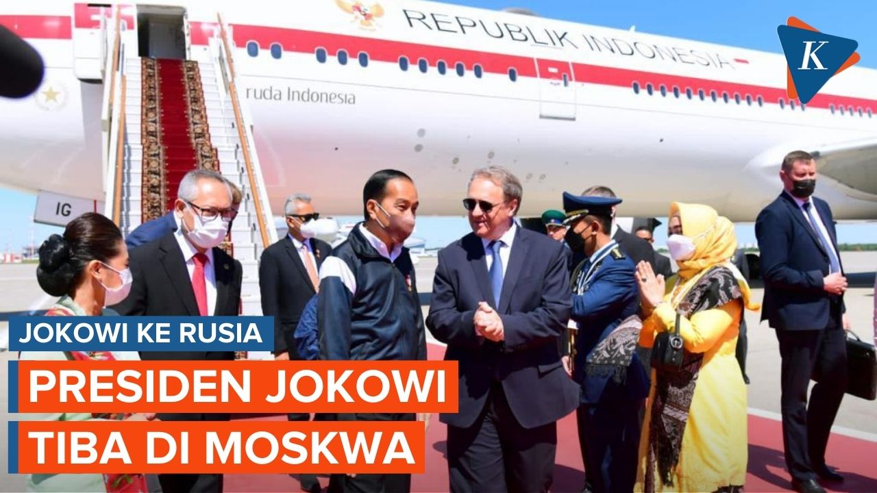 Presiden Jokowi Tiba di Moskwa