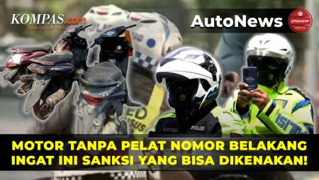 Fenomena Motor Tanpa Pelat Nomor Belakang, Bisa Kena Sanksi Rp 500.000