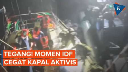 Tegang! IDF Cegat Kapal Aktivis Di Laut Internasional
