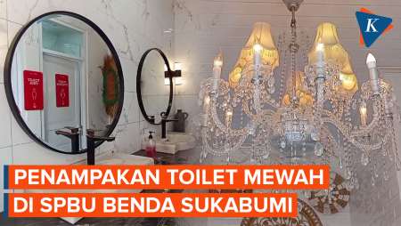 Intip Mewahnya Toilet SPBU di Sukabumi, Seperti di Hotel Berbintang