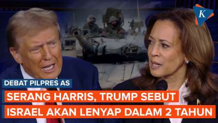 Debat Pilpres AS Panas! Trump Sebut Israel Akan Lenyap dalam…