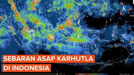 Citra Satelit Himawari Deteksi Asap Karhutla di Jakarta hingga Papua