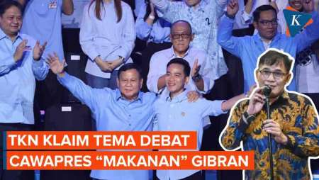 TKN “Pede” Tema Debat Cawapres Makanan Tiap Hari Gibran