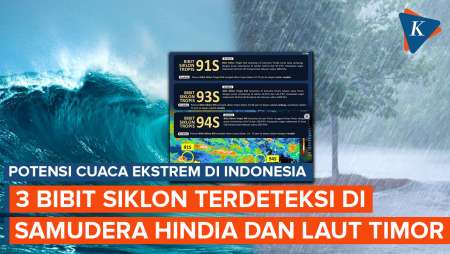 BMKG Deteksi Tiga Bibit Siklon Tropis, Bisa Picu Cuaca Ekstrem di Indonesia