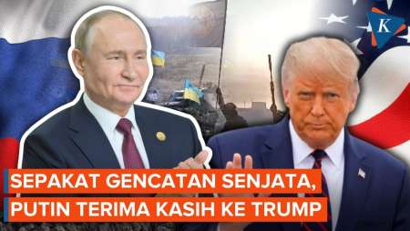 Rusia Setuju Usulan Gencatan Senjata dengan Ukraina, Putin Berterima Kasih pada Trump