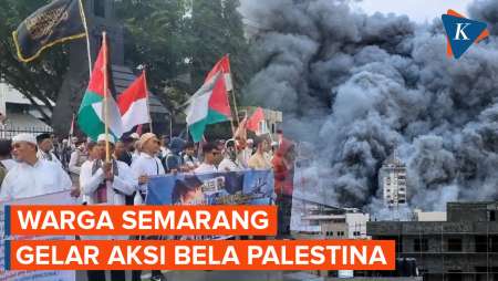 Warga Semarang Gelar Aksi Bela Palestina, Minta Pemerintah Indonesia Beri Bantuan