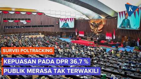 Survei Poltracking: Kepuasan Publik terhadap DPR Hanya 36,7 Persen