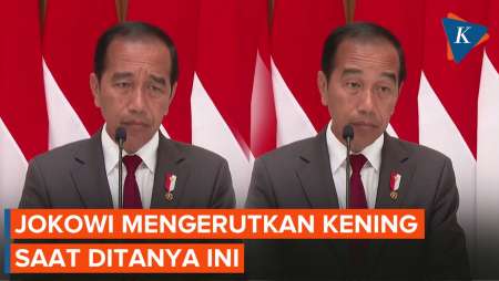Jokowi Mengerutkan Kening dan Angkat Alis Saat Ditanya Pembatasan BBM Bersubsidi