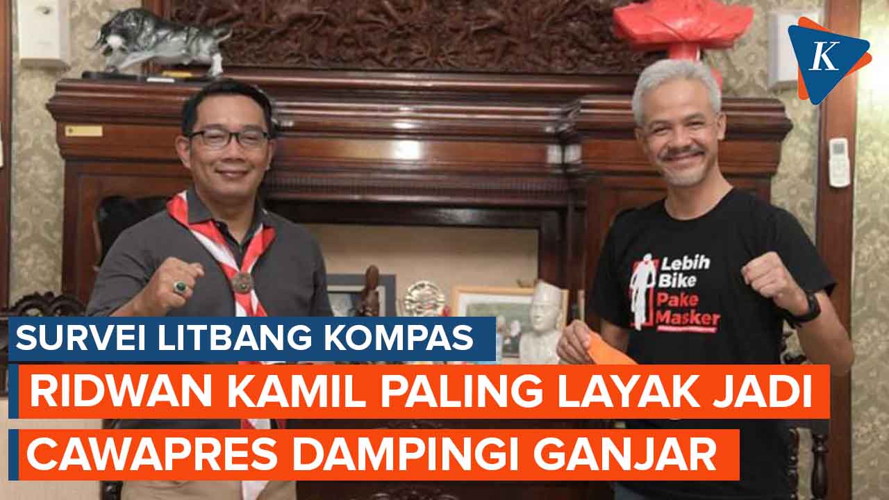 Survei Litbang Kompas Ridwan Kamil Dianggap Paling Layak Jadi Wakil Ganjar