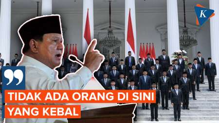 Prabowo Peringatkan Pejabat yang Tak Mau Kerja Keras: Tidak Ada Orang Kebal!