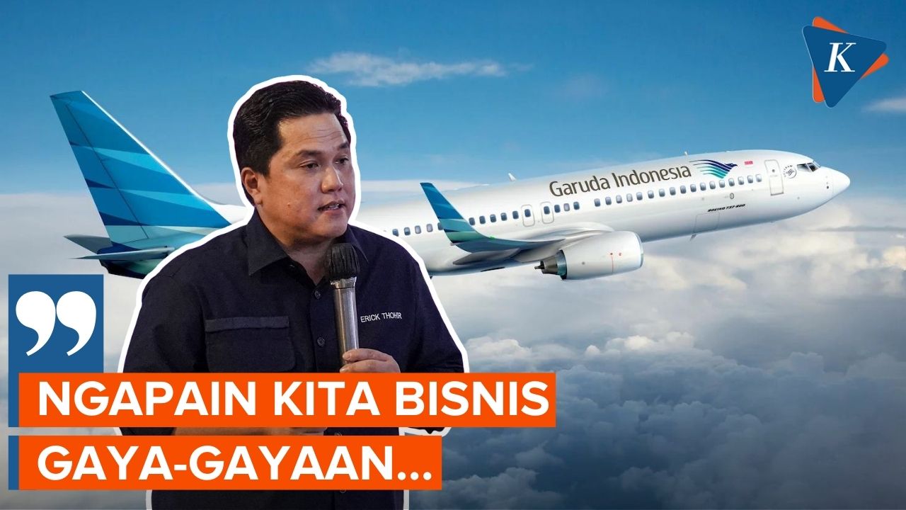 Erick Thohir Minta Garuda Indonesia Fokus Layani Penerbangan Domestik