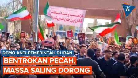 Bentrokan Pecah Saat Mahasiswa Iran Gelar Demo Anti-Pemerintah Besar-besaran