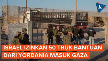 Israel Sebut Izinkan 50 Truk Bantuan Kemanusiaan dari Yordania Masuk Gaza Utara