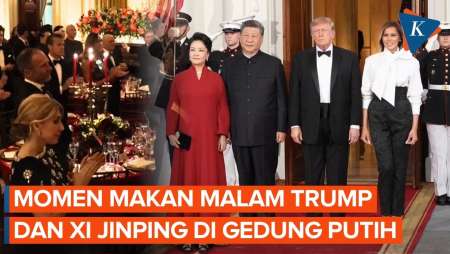 Momen Trump-Xi Jinping Hadiri Jamuan Makan Malam Di Gedung Putih