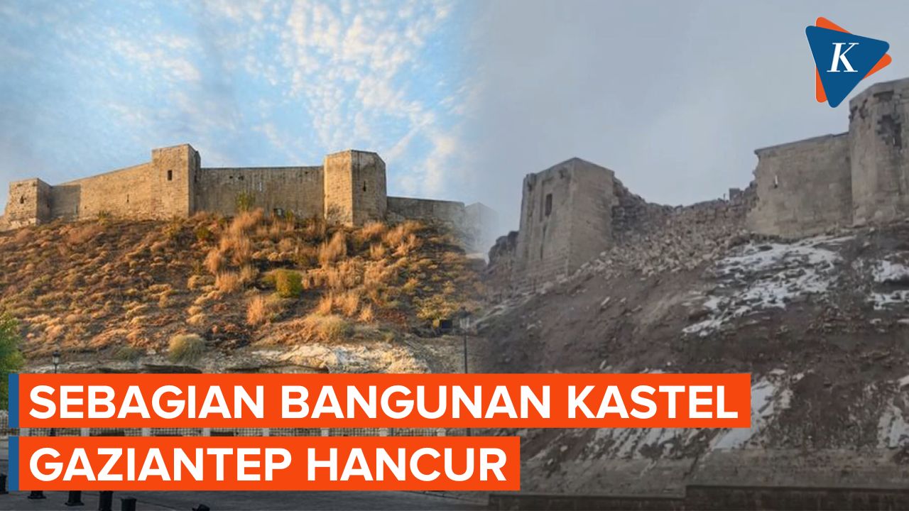 Gempa Turkiye Hancurkan Sebagian Bangunan Kastel Gaziantep Peninggalan Romawi