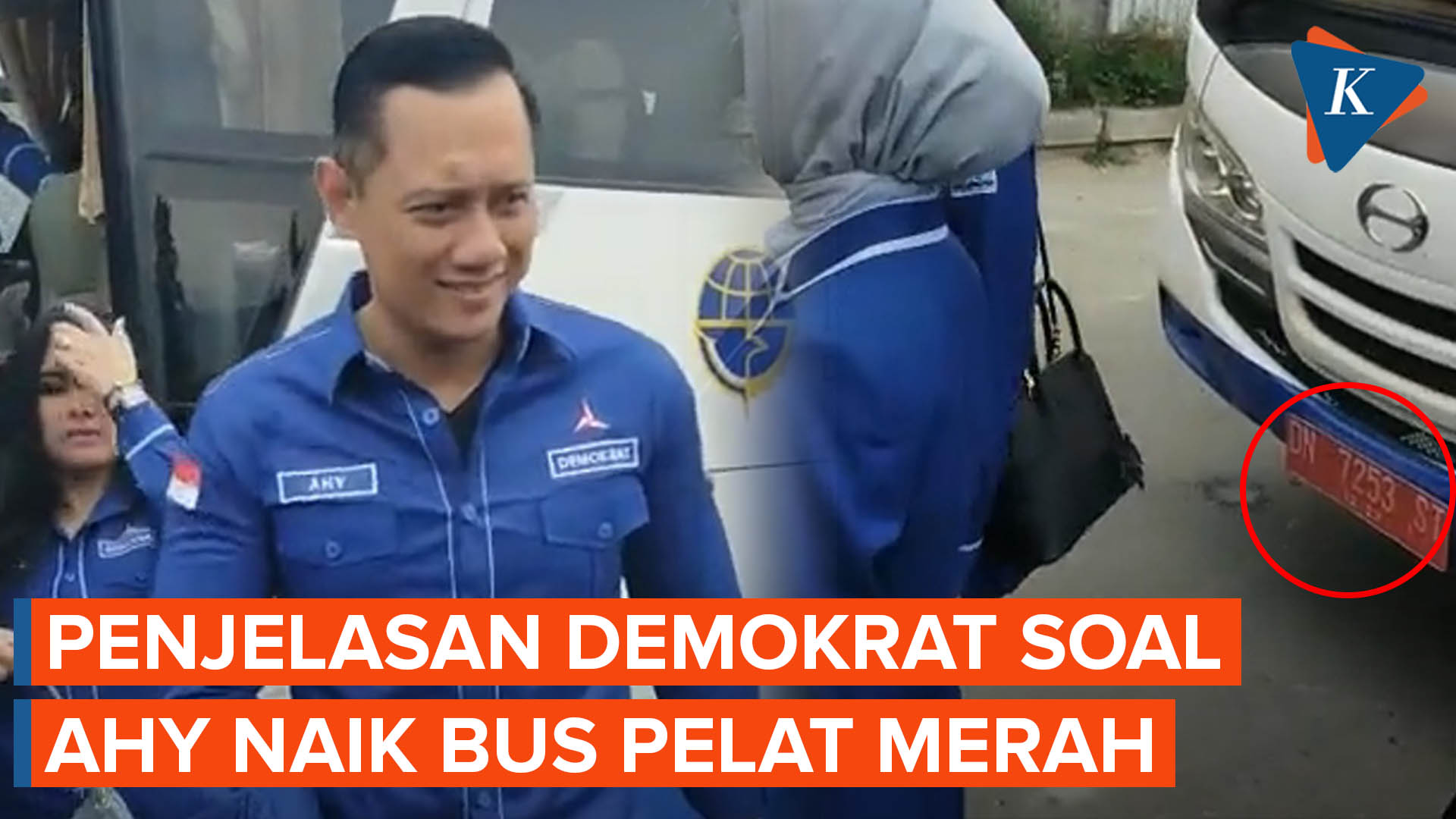 Viral Video AHY Naik Bus Pelat Merah, Demokrat Beri Penjelasan
