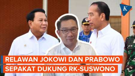 Relawan Jokowi dan Prabowo Dukung RK-Suswono di Pilkada Jakarta 