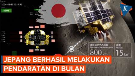 Jepang Negara Kelima yang Mendarat di Bulan dengan Moon Sniper