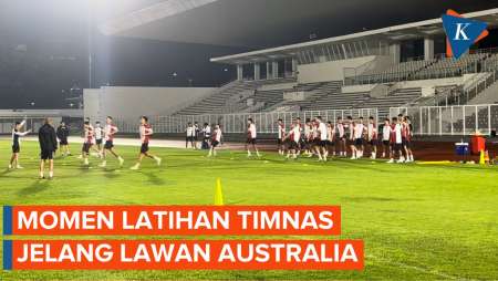 Latihan Terakhir Timnas Indonesia Jelang Lawan Australia, Disambut Meriah Fans