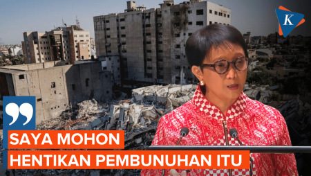 Tegas! Retno Marsudi Minta Dewan Keamanan PBB Lindungi Sipil di Palestina