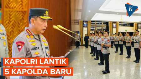 Kapolri Lantik Lima Kapolda Baru, Siapa Saja?