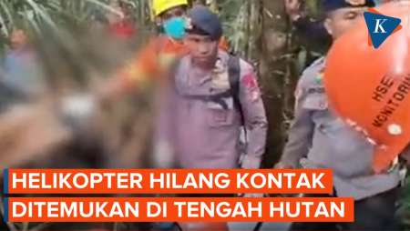 Helikopter Hilang Kontak Ditemukan Jatuh di Tengah Hutan Halmahera Tengah