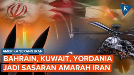 Balas AS! Rudal Iran Bombardir Bahrain, Kuwait Dan Yordania