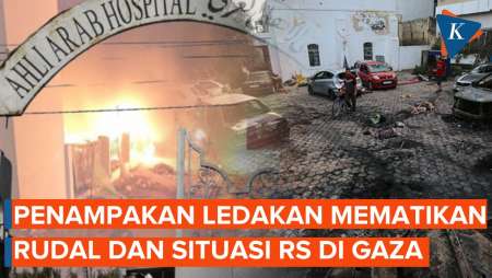 Detik-detik RS di Gaza Dirudal, Warga Teriak Histeris