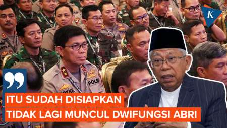 Wapres Ma'ruf Amin Pastikan Tidak Akan Kembalikan Dwifungsi ABRI