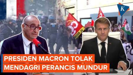 Demo Di Perancis, Mendagri Mundur Tetapi Ditolak Presiden Macron
