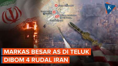 4 Rudal Iran Bombardir Markas AS Di Timur Tengah