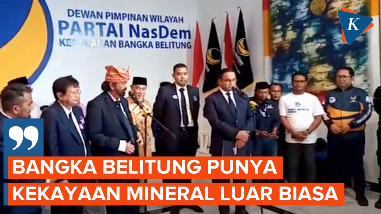Anies Sebut Masyarakat Bangka Belitung Belum Dapat Keseimbangan dari Hasil Alam