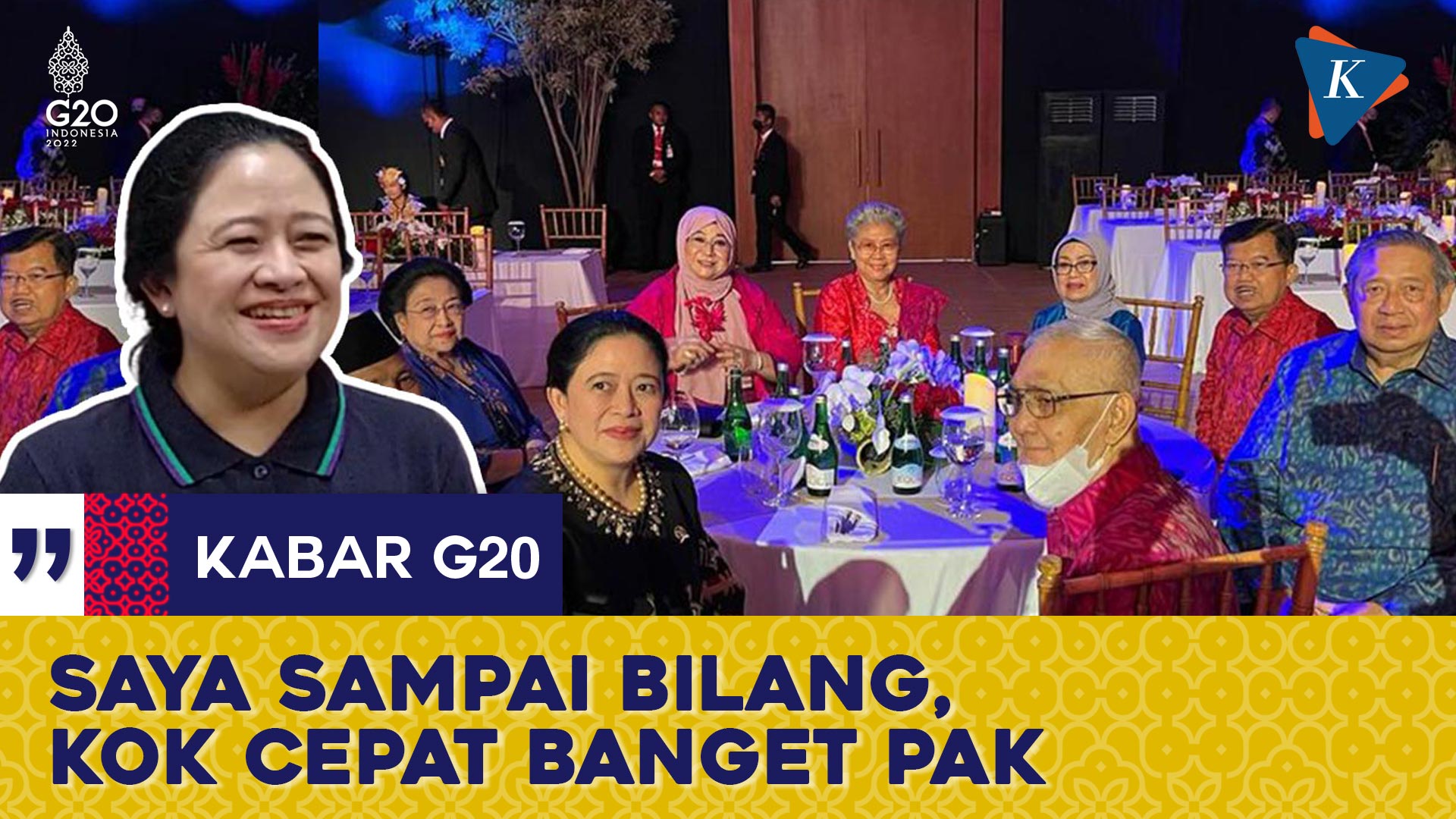 Puan Kaget SBY Datang 2 Jam Sebelum Acara Makan Malam KTT G20