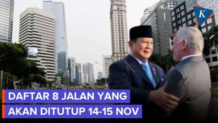 Raja Yordania Ke Jakarta, 8 Jalan Akan Ditutup