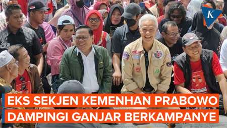 Eks Sekjen Kemenhan Era Prabowo Dampingi Ganjar Kampanye di Ngawi